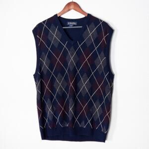 Brooks Brothers Men’s Sweater Vest Old Money Preppy Heritage Argyle Knit XL